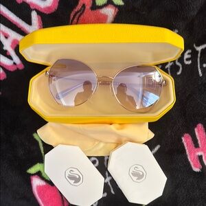 Stylish Swarovski Sunglasses with Yellow Case